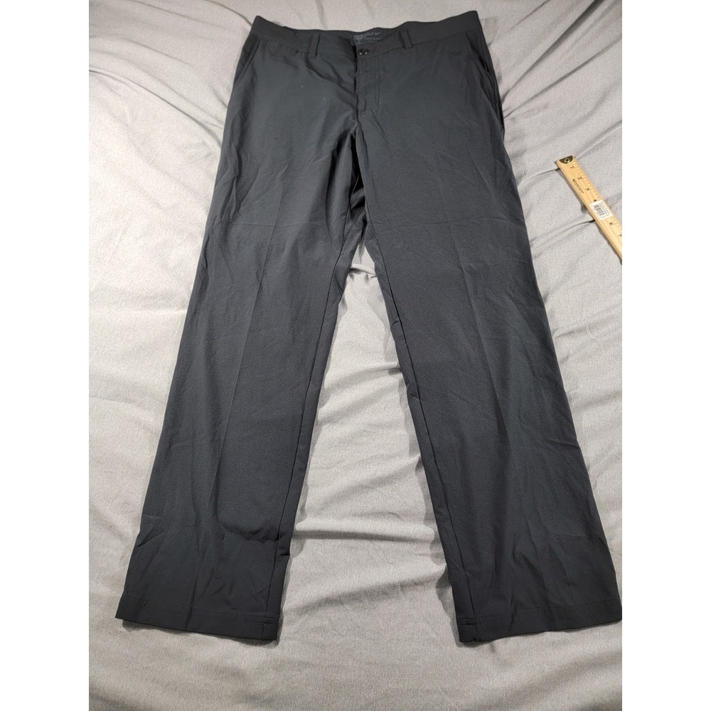 Nike Golf‎ Performance Pants Dri Fit Standard Fit Black Mens Sz 36x32 Chino